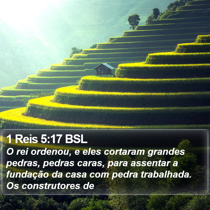 1 Reis 5:17 BSL Bible Study