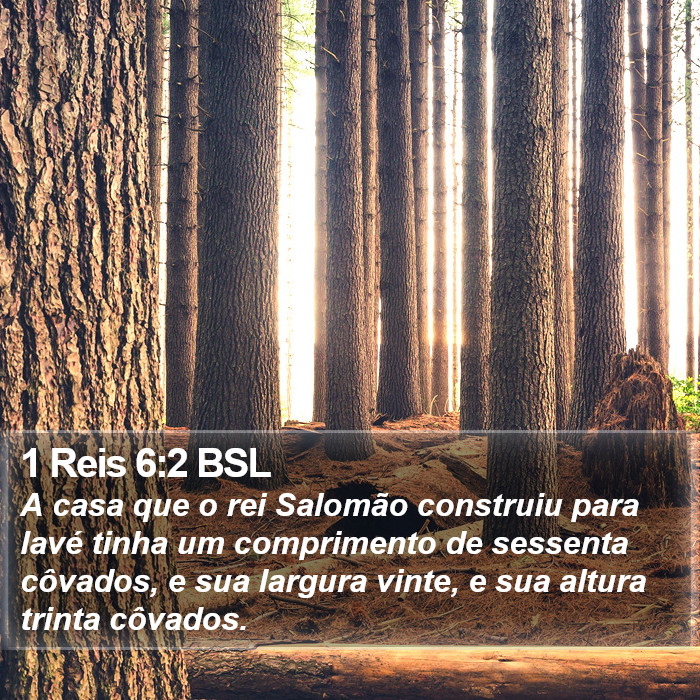 1 Reis 6:2 BSL Bible Study