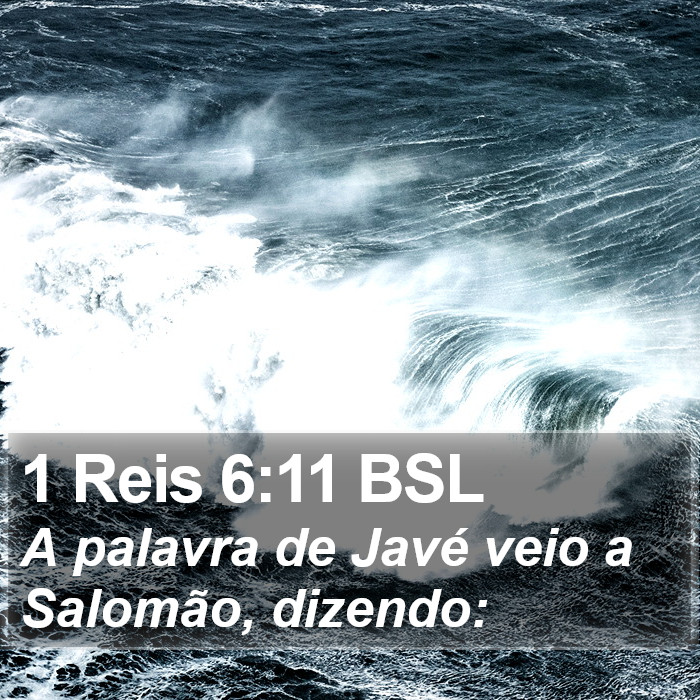 1 Reis 6:11 BSL Bible Study