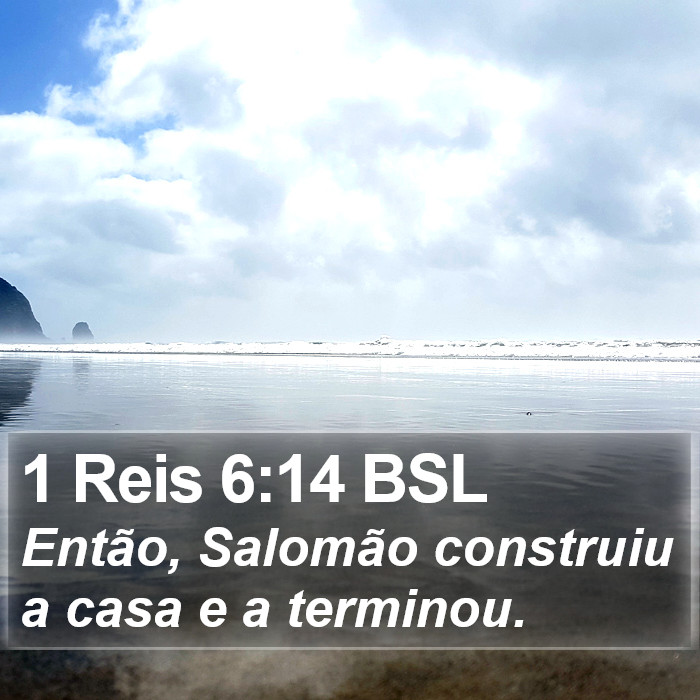 1 Reis 6:14 BSL Bible Study