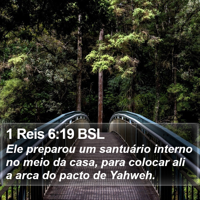 1 Reis 6:19 BSL Bible Study