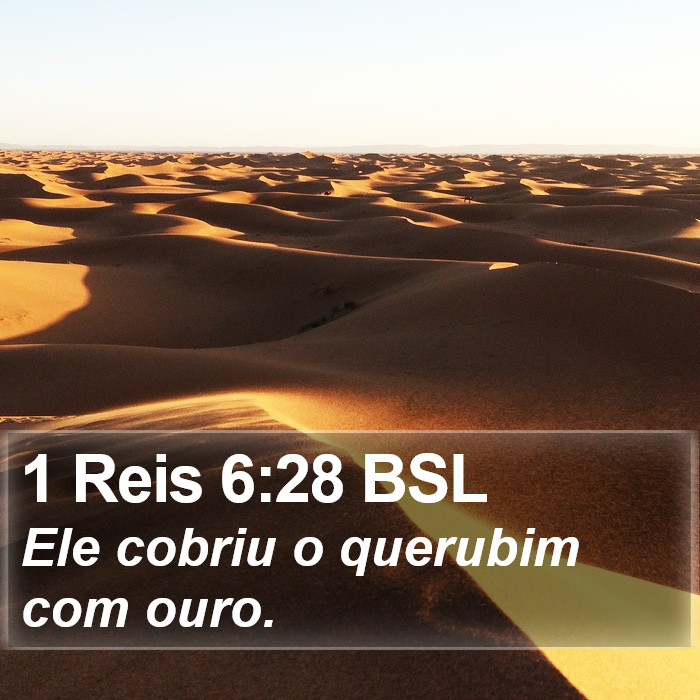 1 Reis 6:28 BSL Bible Study