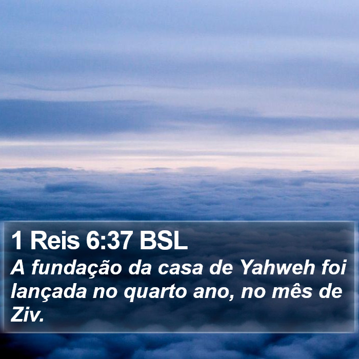 1 Reis 6:37 BSL Bible Study