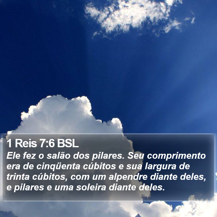 1 Reis 7:6 BSL Bible Study