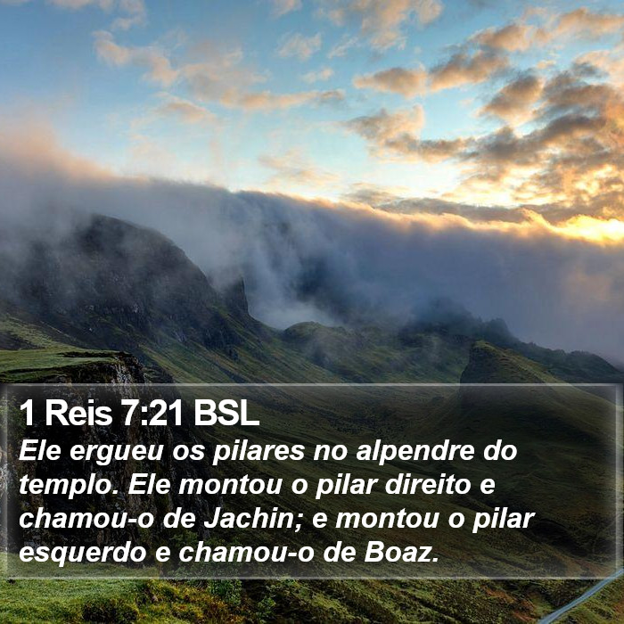 1 Reis 7:21 BSL Bible Study