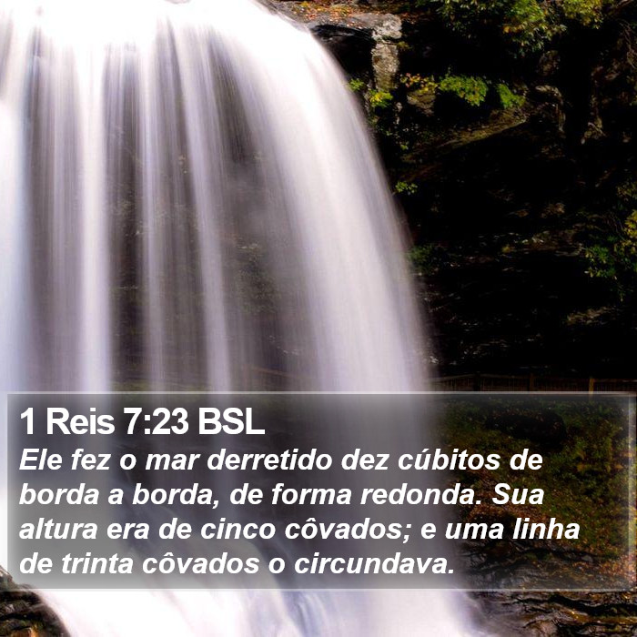 1 Reis 7:23 BSL Bible Study