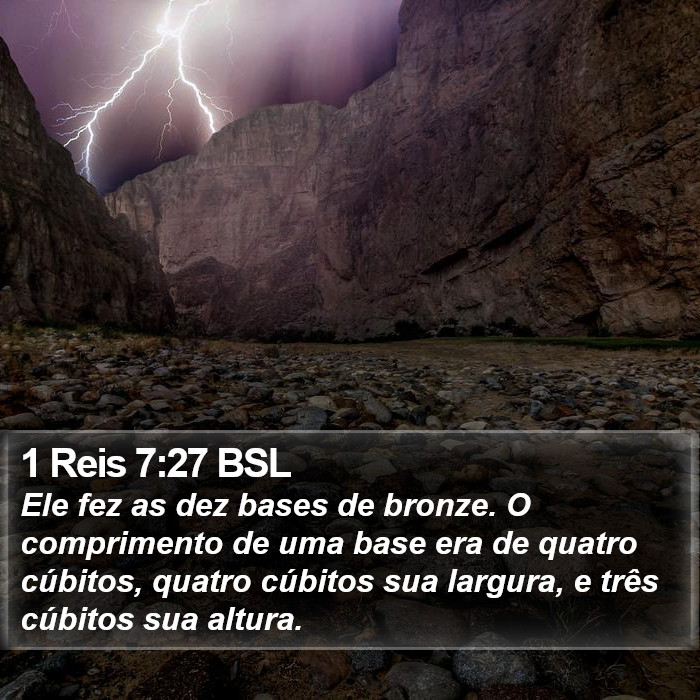 1 Reis 7:27 BSL Bible Study