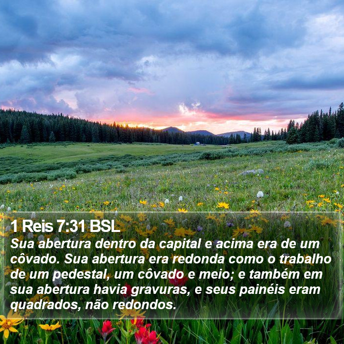 1 Reis 7:31 BSL Bible Study