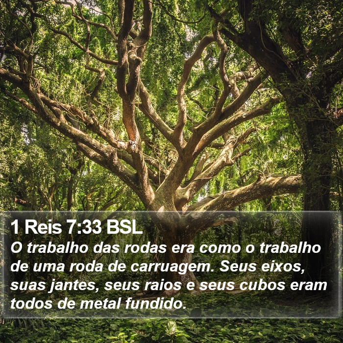 1 Reis 7:33 BSL Bible Study