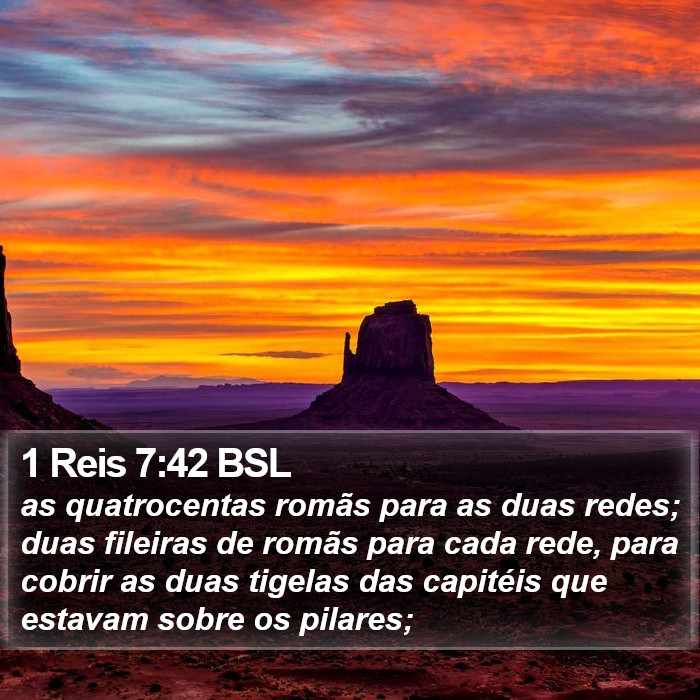 1 Reis 7:42 BSL Bible Study