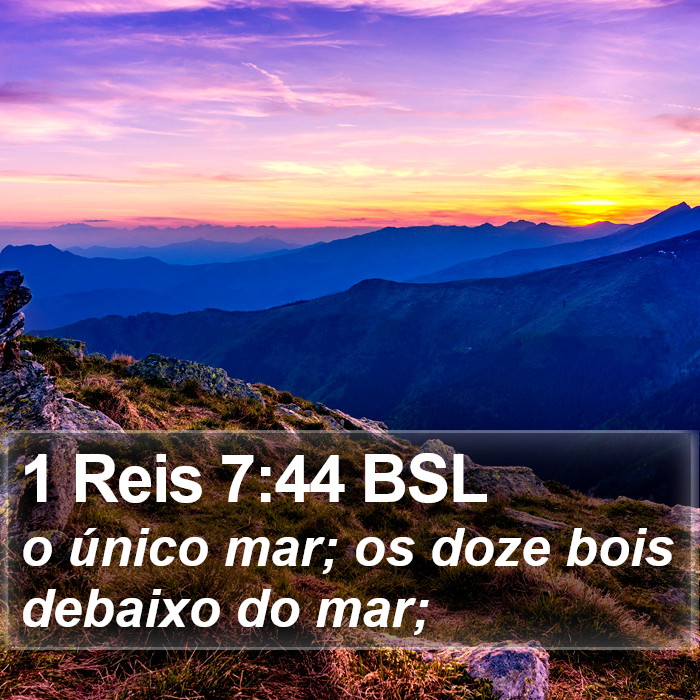 1 Reis 7:44 BSL Bible Study