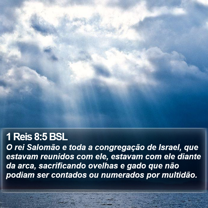 1 Reis 8:5 BSL Bible Study
