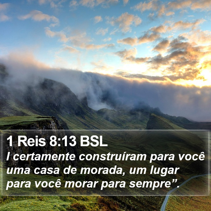 1 Reis 8:13 BSL Bible Study