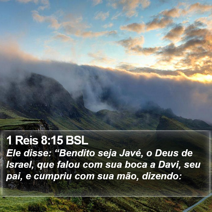 1 Reis 8:15 BSL Bible Study