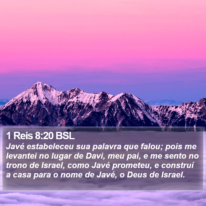 1 Reis 8:20 BSL Bible Study