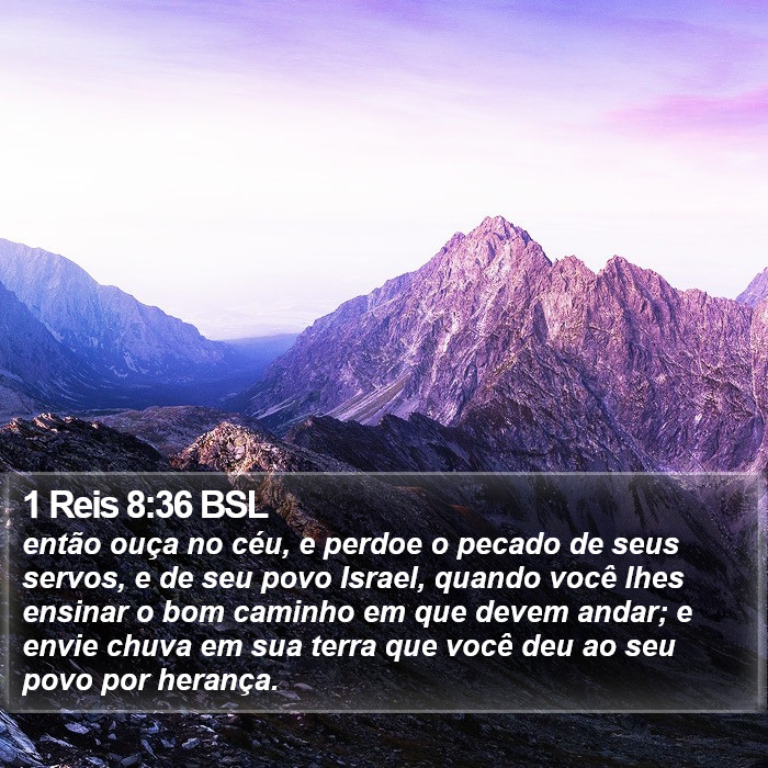 1 Reis 8:36 BSL Bible Study