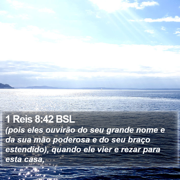 1 Reis 8:42 BSL Bible Study