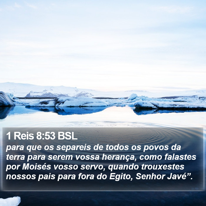 1 Reis 8:53 BSL Bible Study