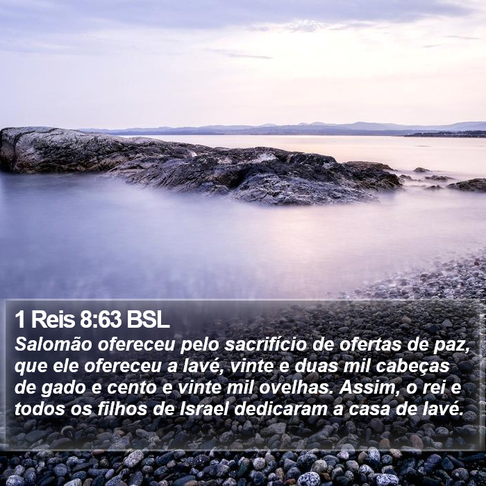 1 Reis 8:63 BSL Bible Study