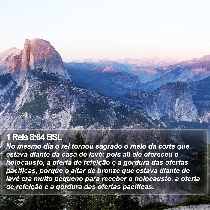 1 Reis 8:64 BSL Bible Study
