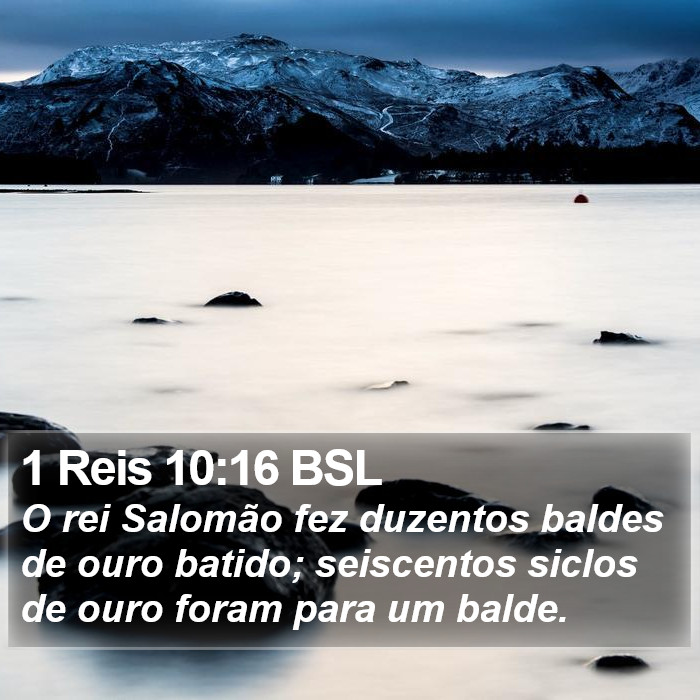 1 Reis 10:16 BSL Bible Study
