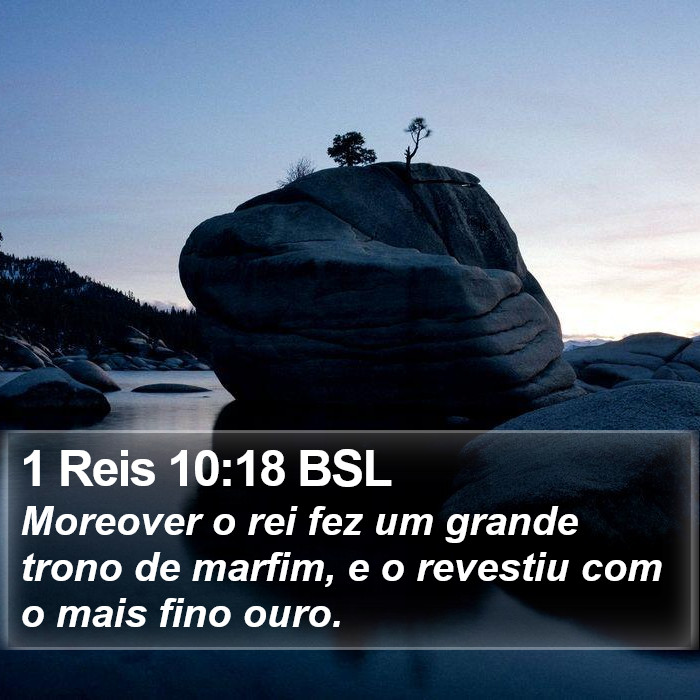 1 Reis 10:18 BSL Bible Study