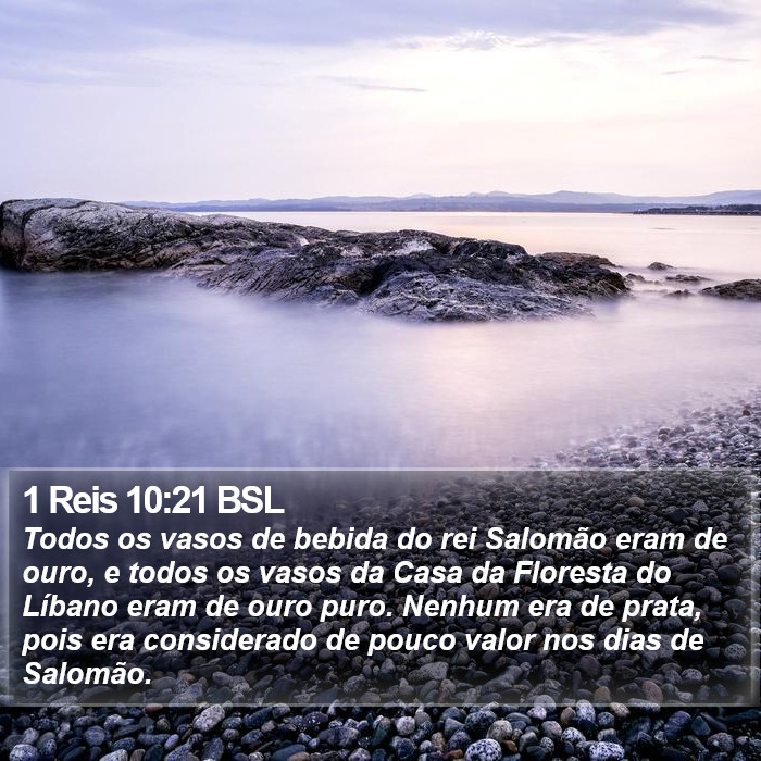 1 Reis 10:21 BSL Bible Study