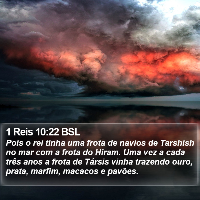 1 Reis 10:22 BSL Bible Study