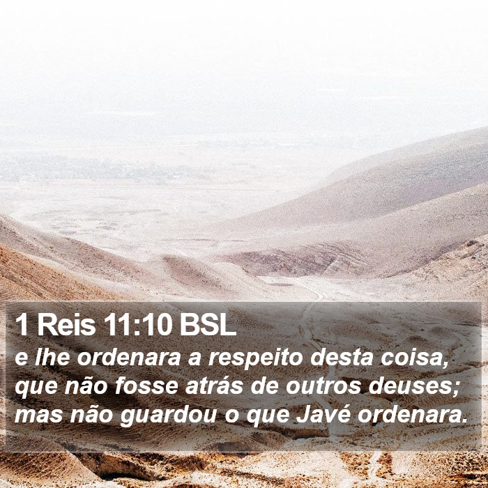 1 Reis 11:10 BSL Bible Study