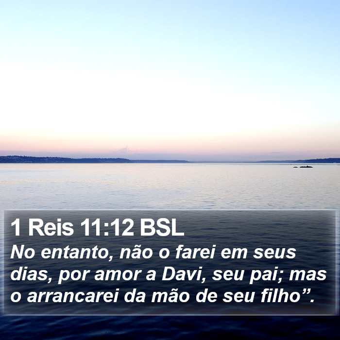 1 Reis 11:12 BSL Bible Study