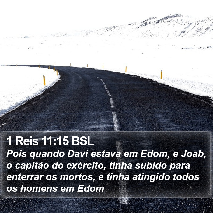 1 Reis 11:15 BSL Bible Study