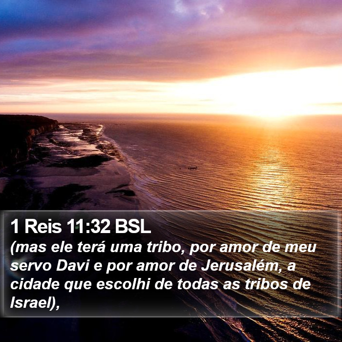 1 Reis 11:32 BSL Bible Study