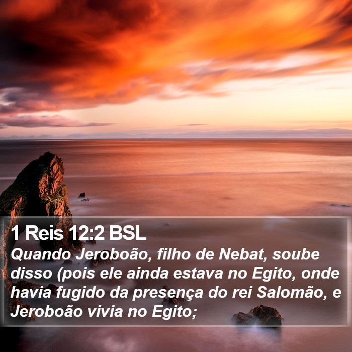 1 Reis 12:2 BSL Bible Study