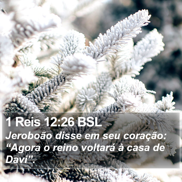1 Reis 12:26 BSL Bible Study