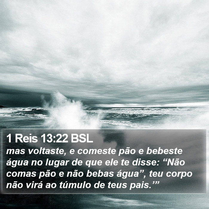 1 Reis 13:22 BSL Bible Study