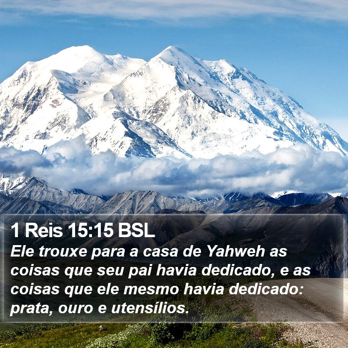 1 Reis 15:15 BSL Bible Study