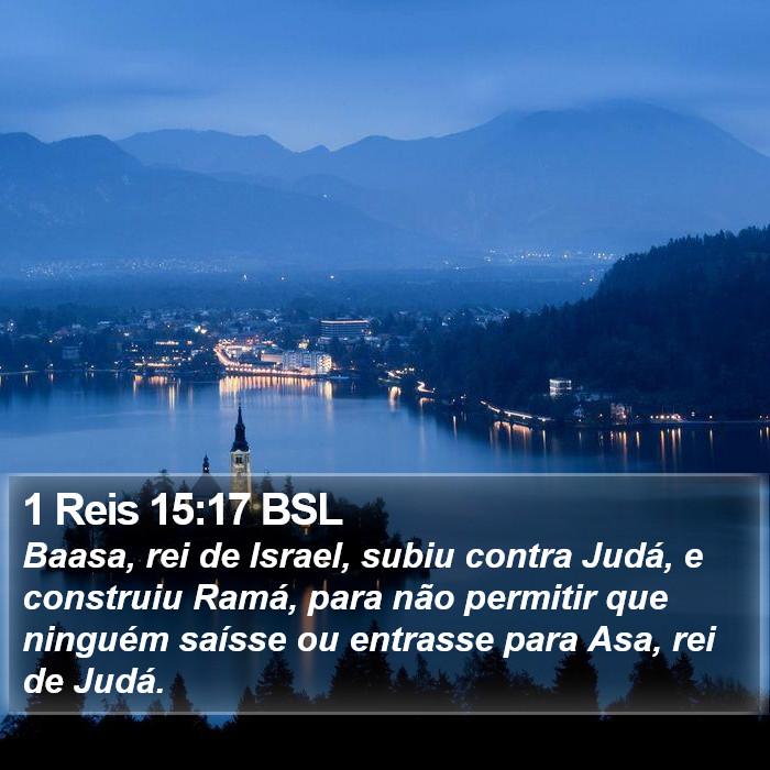 1 Reis 15:17 BSL Bible Study