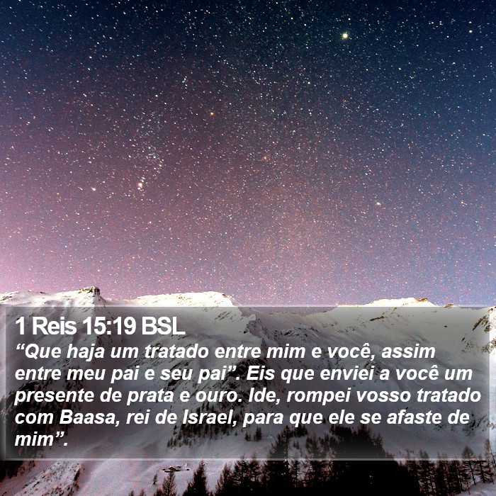 1 Reis 15:19 BSL Bible Study