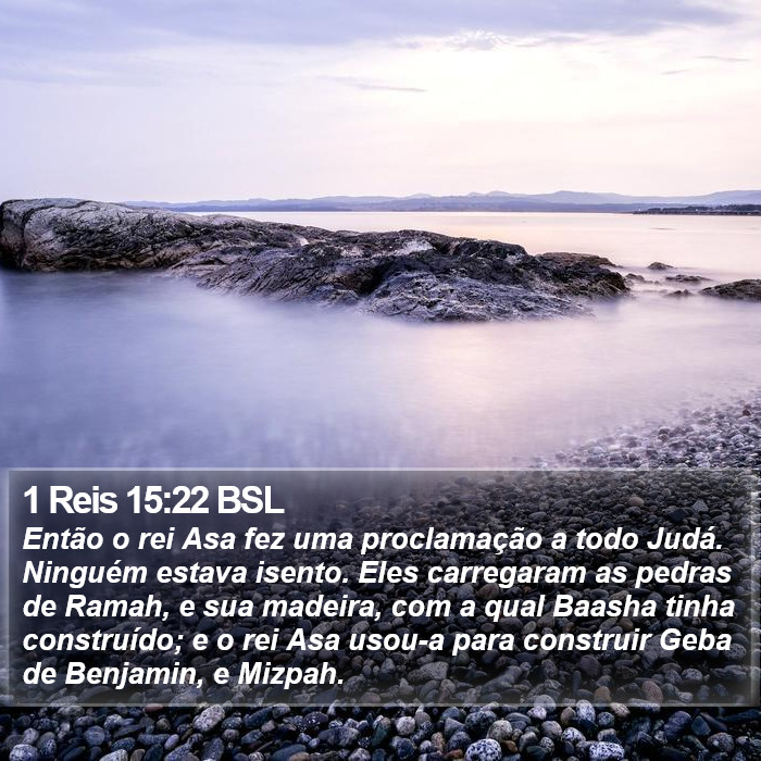 1 Reis 15:22 BSL Bible Study