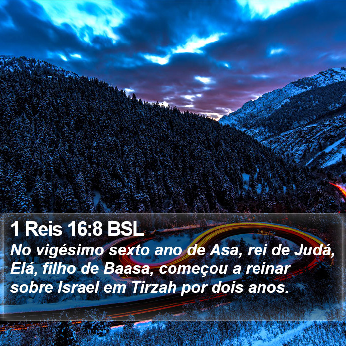 1 Reis 16:8 BSL Bible Study