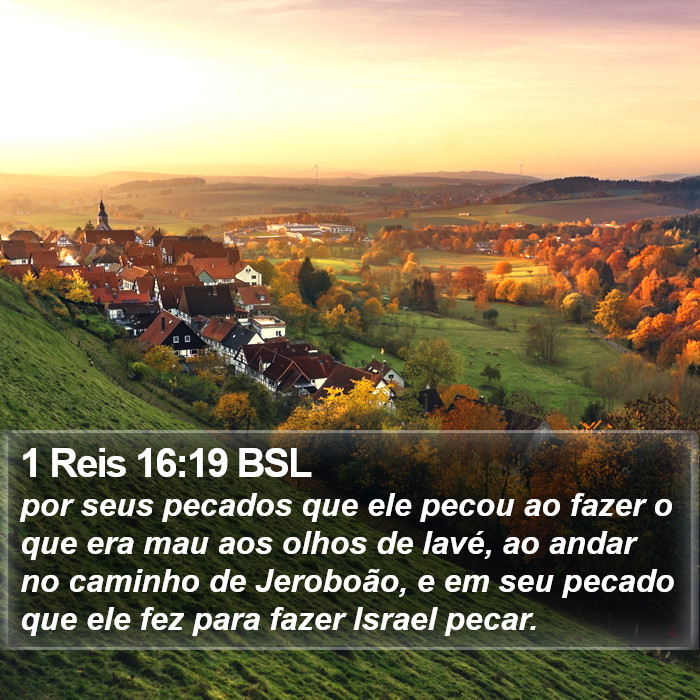 1 Reis 16:19 BSL Bible Study