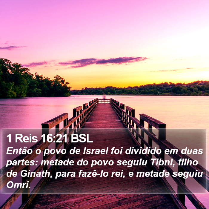 1 Reis 16:21 BSL Bible Study