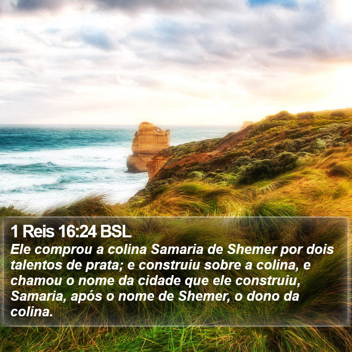 1 Reis 16:24 BSL Bible Study