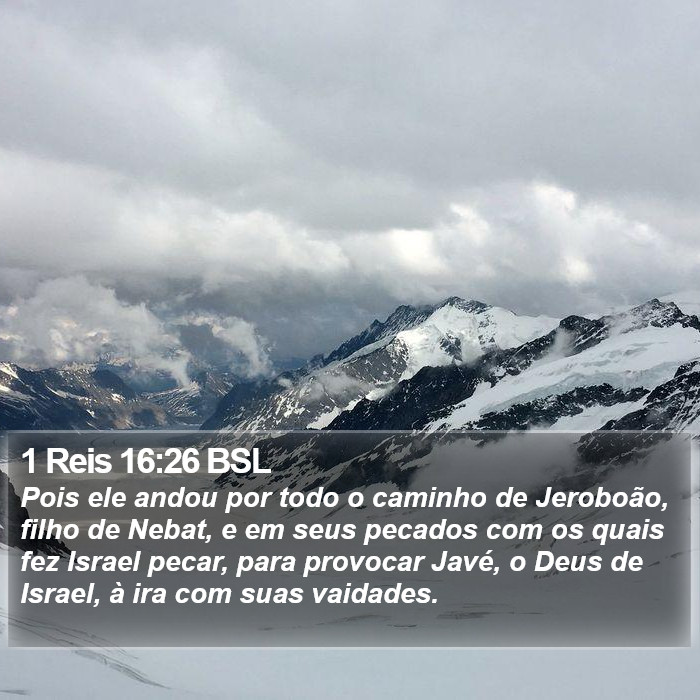 1 Reis 16:26 BSL Bible Study