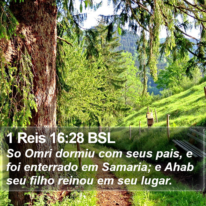 1 Reis 16:28 BSL Bible Study