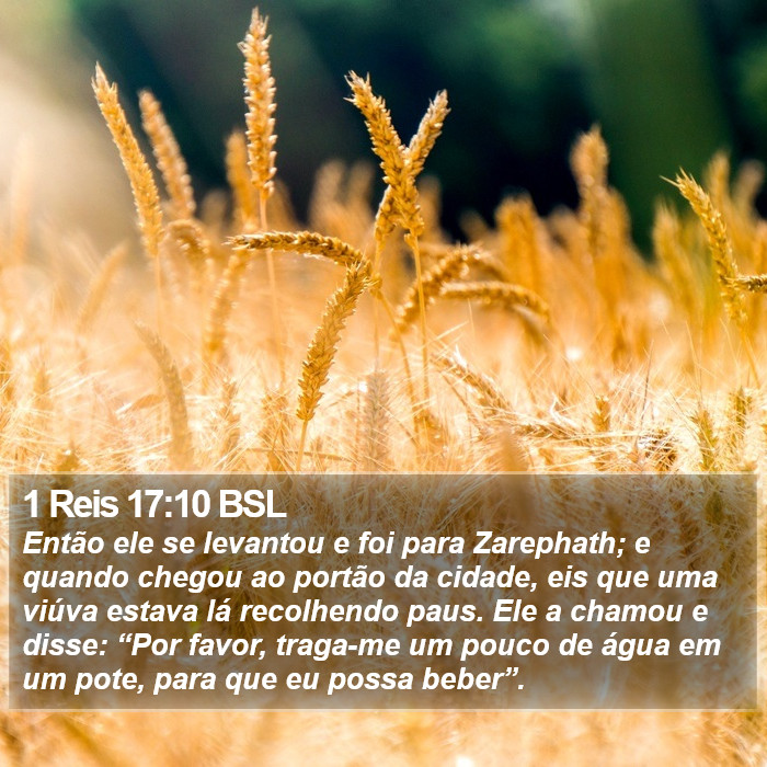 1 Reis 17:10 BSL Bible Study