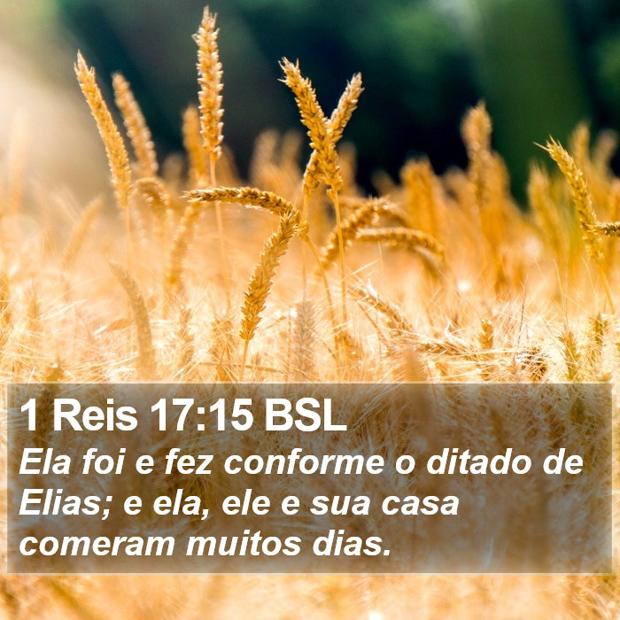 1 Reis 17:15 BSL Bible Study