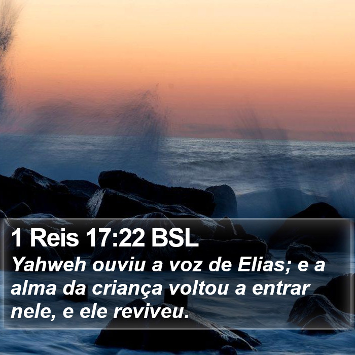 1 Reis 17:22 BSL Bible Study