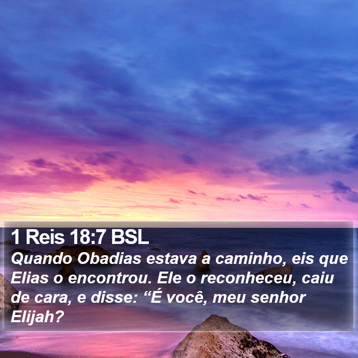 1 Reis 18:7 BSL Bible Study