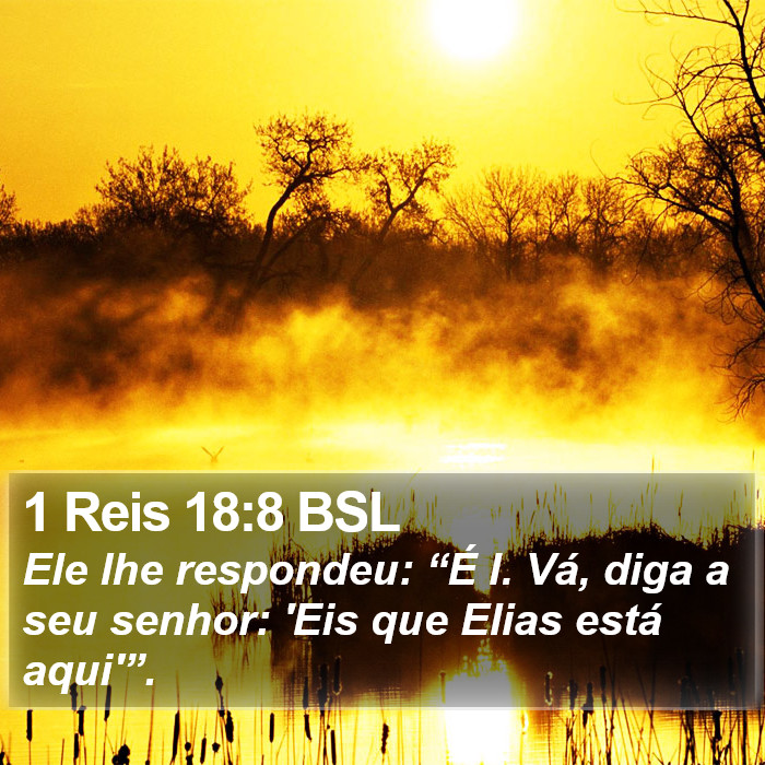 1 Reis 18:8 BSL Bible Study